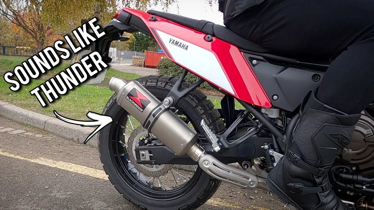 FULL Black Widow exhaust Sound 2021 Yamaha Tenere 700