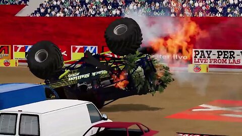 Monster Jam BeamNG Drive Crash Madness Throwback Edition!