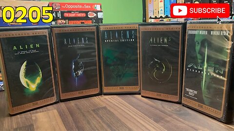 [0205] ALIEN Franchise Widescreen Collection VHS INSPECT [#alien #aliensVHS]