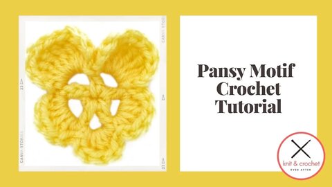 Motif of the Month May 2015: Pansy Motif Crochet Tutorial