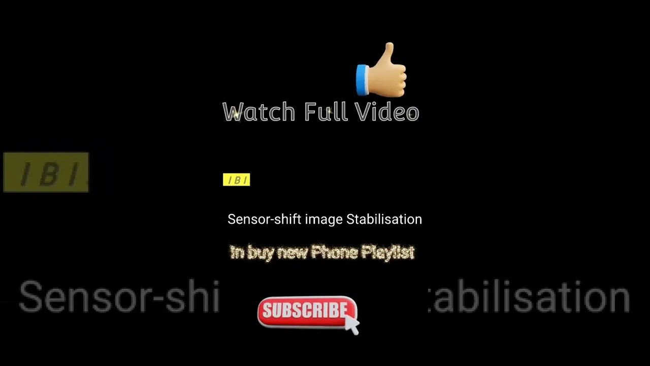 OIS vs IBIS (Sensor shift ) Stabilization in Android Camera