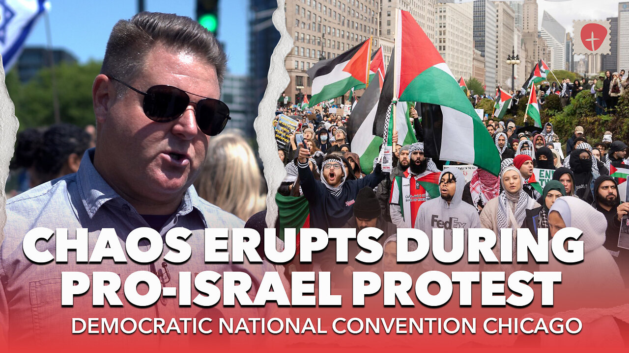 Defending Israel Against Pro-Hamas Protesters at Chicago DNC! Jim Scudder | InGrace