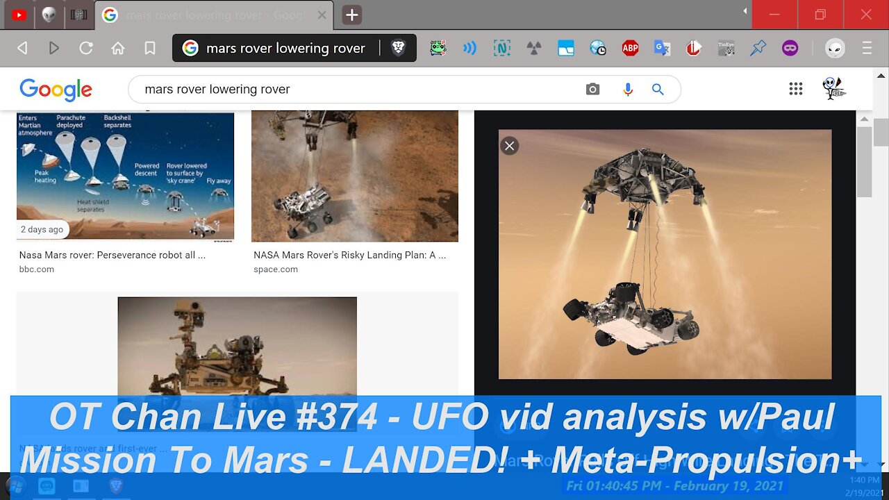 Pauls UFO video analysis and Topics - Mission to Mars + Fuel Cells Meta-Propulsion]-OT Chan Live#374