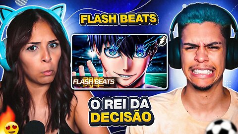 FLASH BEATS - Rap do Isagi (Blue Lock) - O Rei da decisão | [React em Casal] 🔥