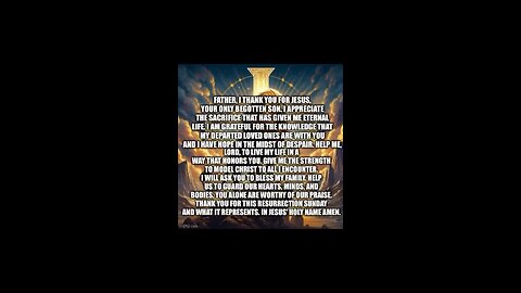 Happy Resurrection Sunday. This is my prayer for you today. #prayer #bibleverses