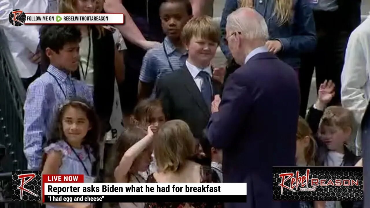 Biden takes Bizarre questions from kids enhanced audio