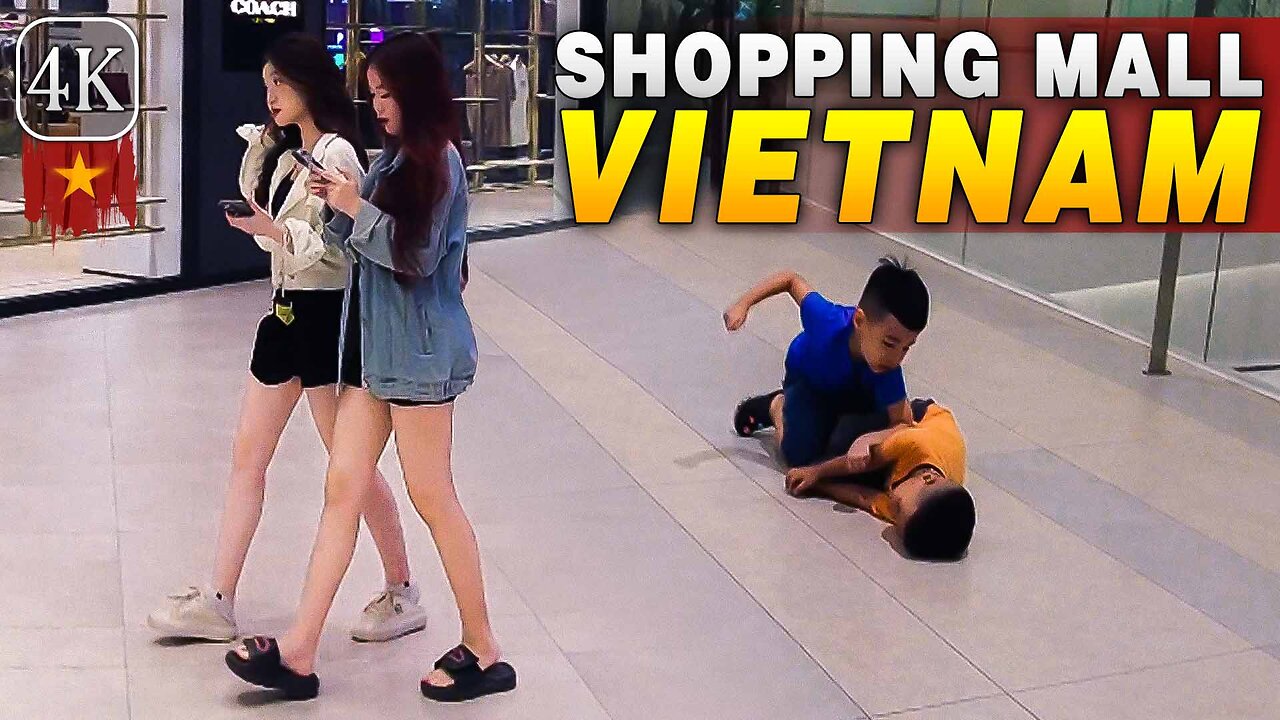 🔥Vietnam Walking Tour 4K🔥 All The Beautiful Girls Come Here 💖 LOTTE MALL Tay Ho, Hanoi Nightlife