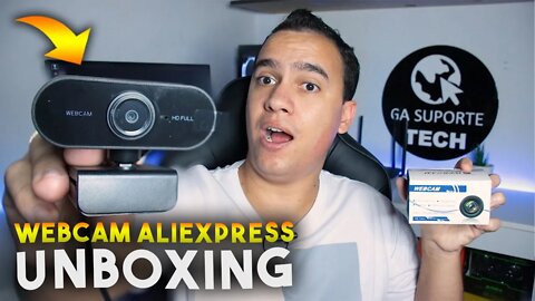 WEBCAM BARATINHA do ALIEXPRESS realmente é boa? Unboxing e testes