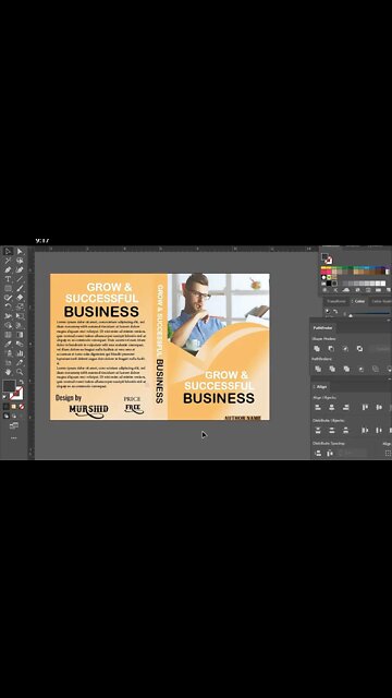 How to Design a Beautiful Book cover | Adobe Illustrator full video visit my channel #graphicdesign