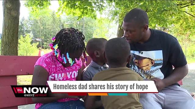 Homeless single dad talks about struggles