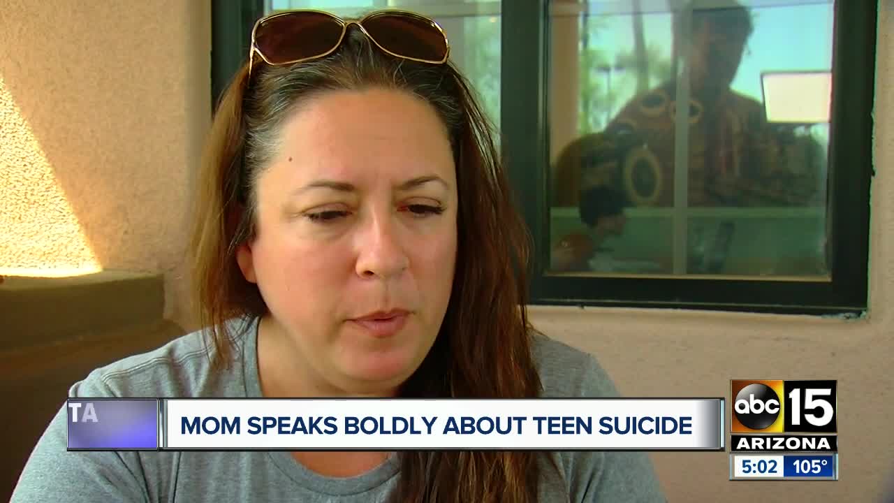 Valley mom speaks about fears of teen suicide increase