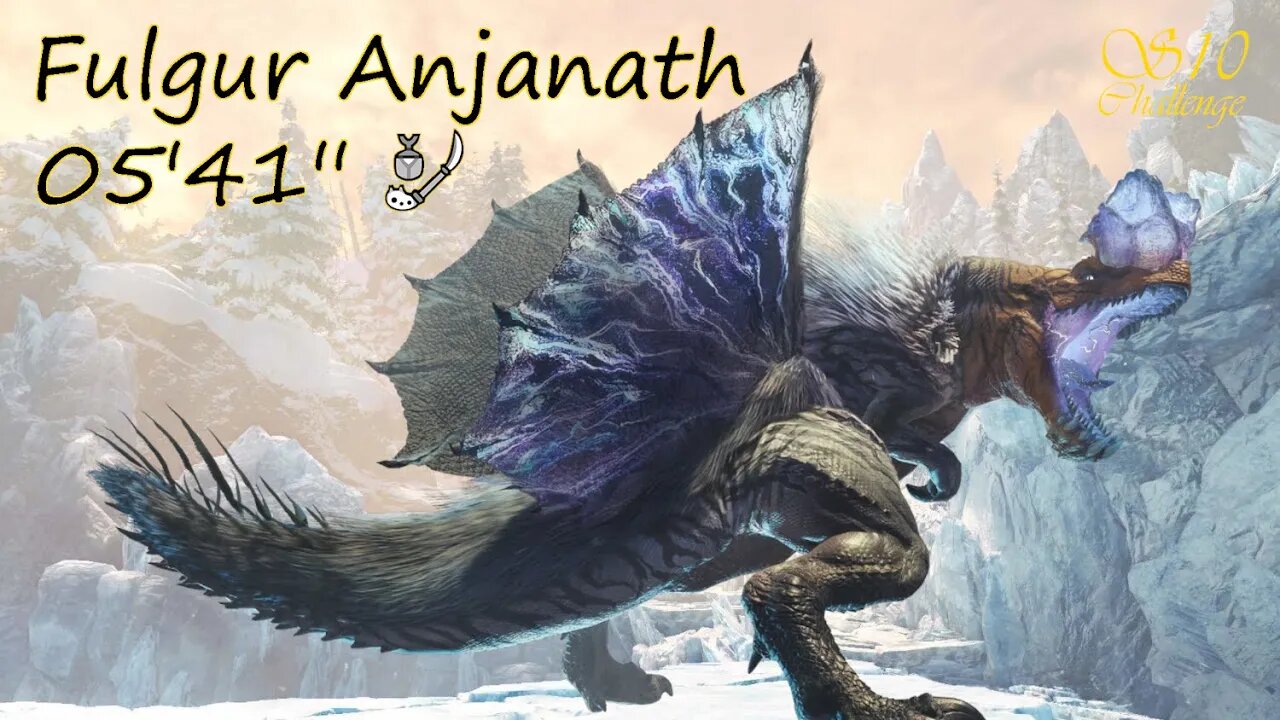 Fulgur Anjanath (05'41'') | Insect Glaive | Monster Hunter World: Iceborne | "Sub 10 Challenge"