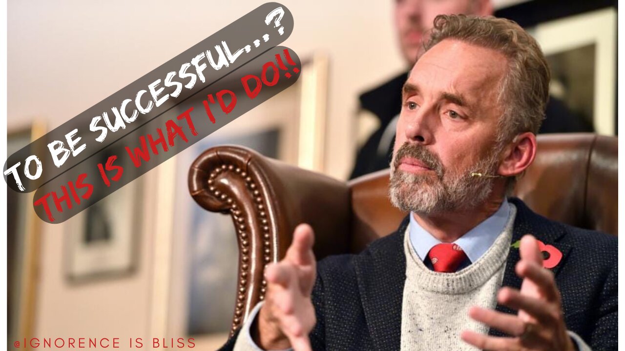 How to be successful? This is what I'd do!! - Jordan Peterson #shorts