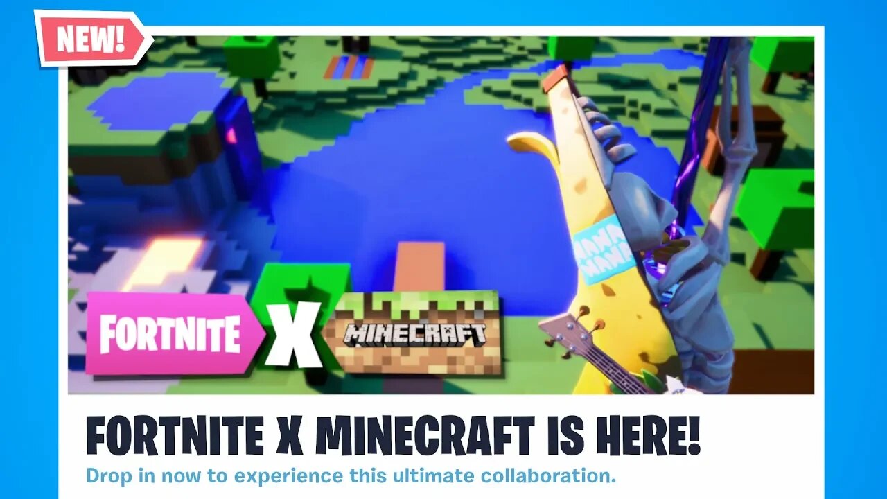 Fortnite X Minecraft - Gameplay [2019]