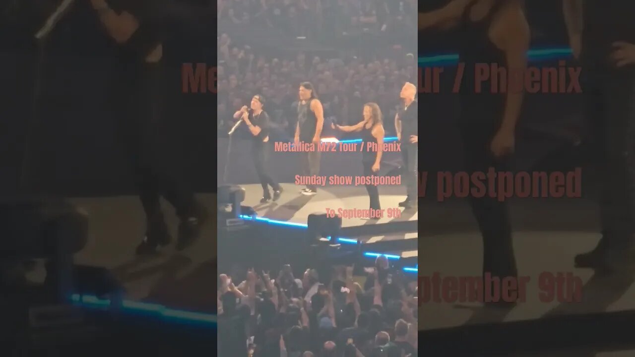 Phoenix @metallica tour date postponed due to Covid #m72