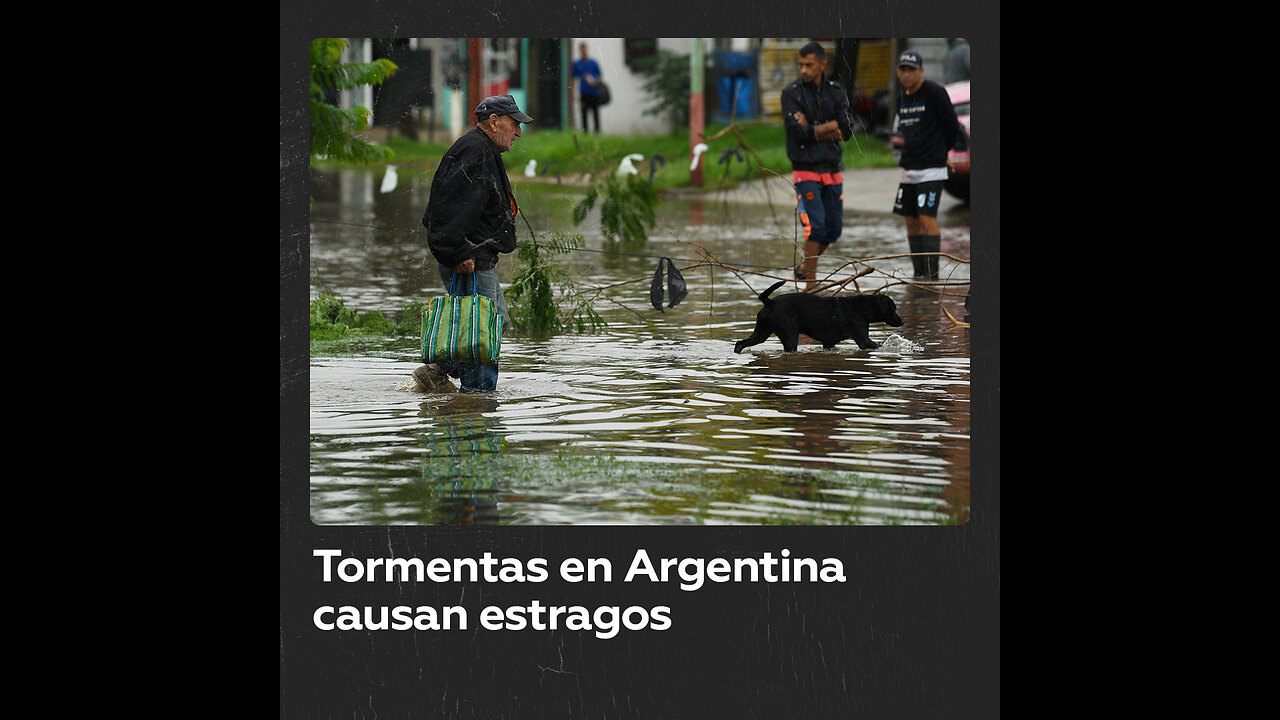 Alerta naranja por tormentas en Argentina