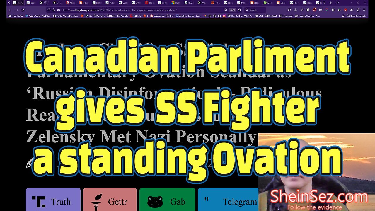 Canadian Parliament honors WW2 Nazi SS soldier for fighting against US allies in WW2 -SheinSez 304