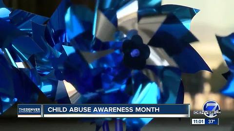 Child abuse prevention advocates using pinwheels to propel their message