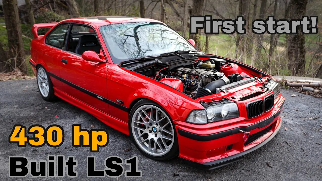 Built LS1 First Start - IT RUNS!! E36 LS Swap Pt. 16