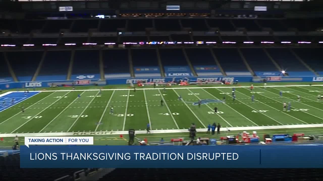 Detroit Lions Thanksgiving tradition interrupted with COVID-19