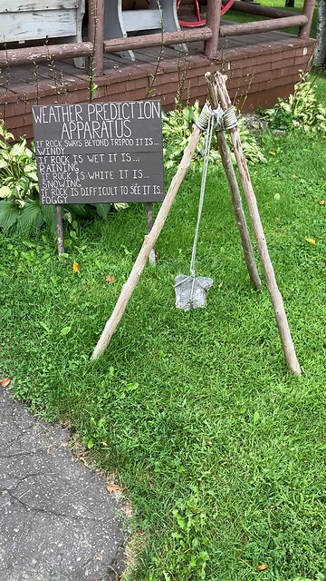 Weather Forecasting Rock at Fort Kent, Maine