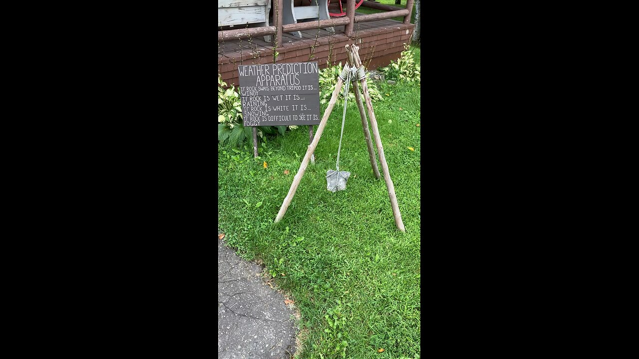 Weather Forecasting Rock at Fort Kent, Maine