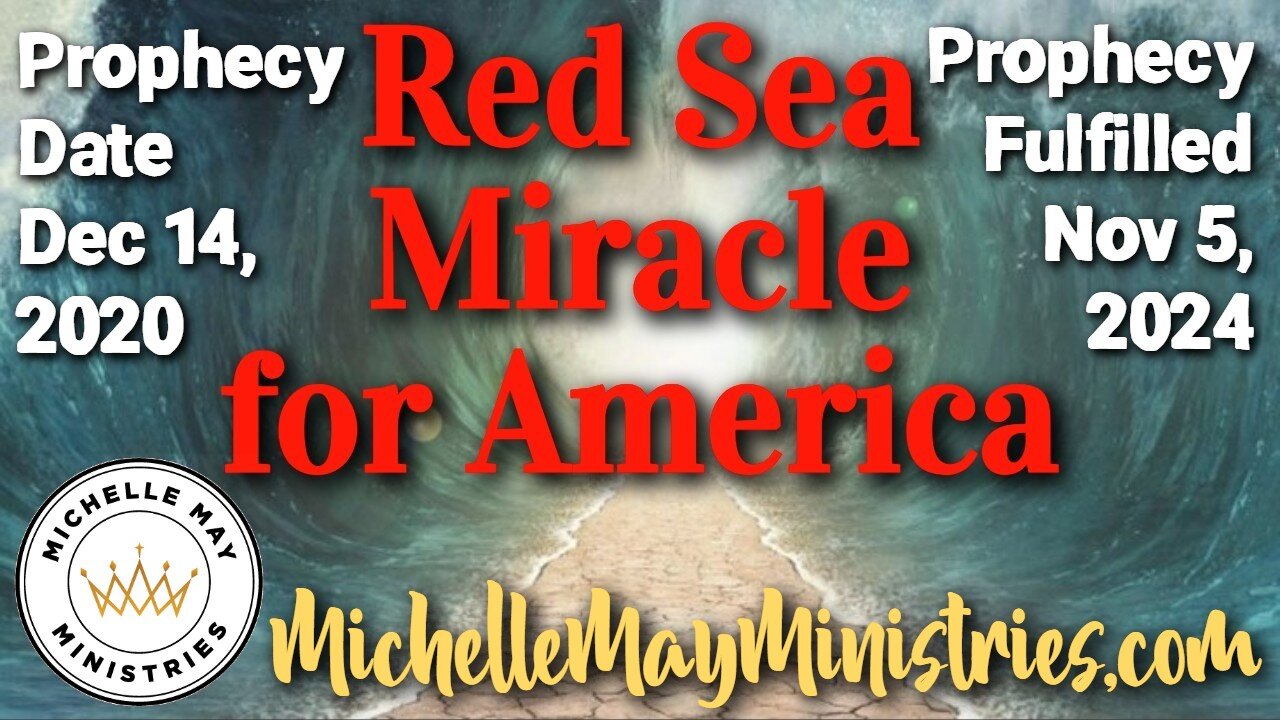 Red Sea Miracle for America, Just in Time!