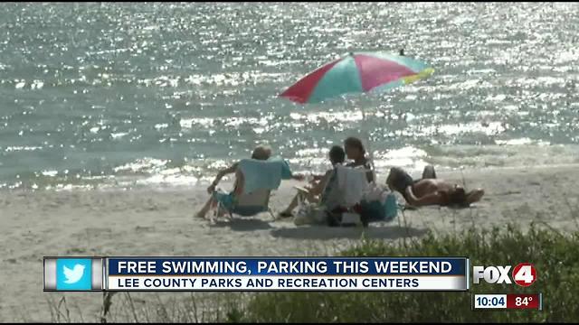 Free Swimming, Parking This Weekend at Lee County Parks