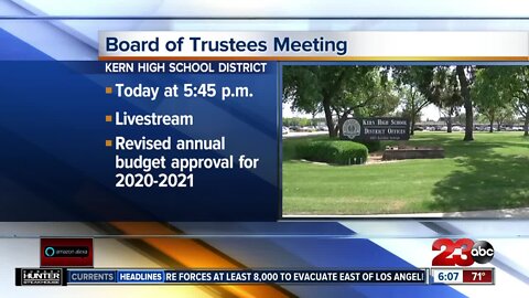 KHSD to discuss budget Monday