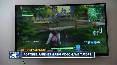 Parents hiring Fortnite video game tutors