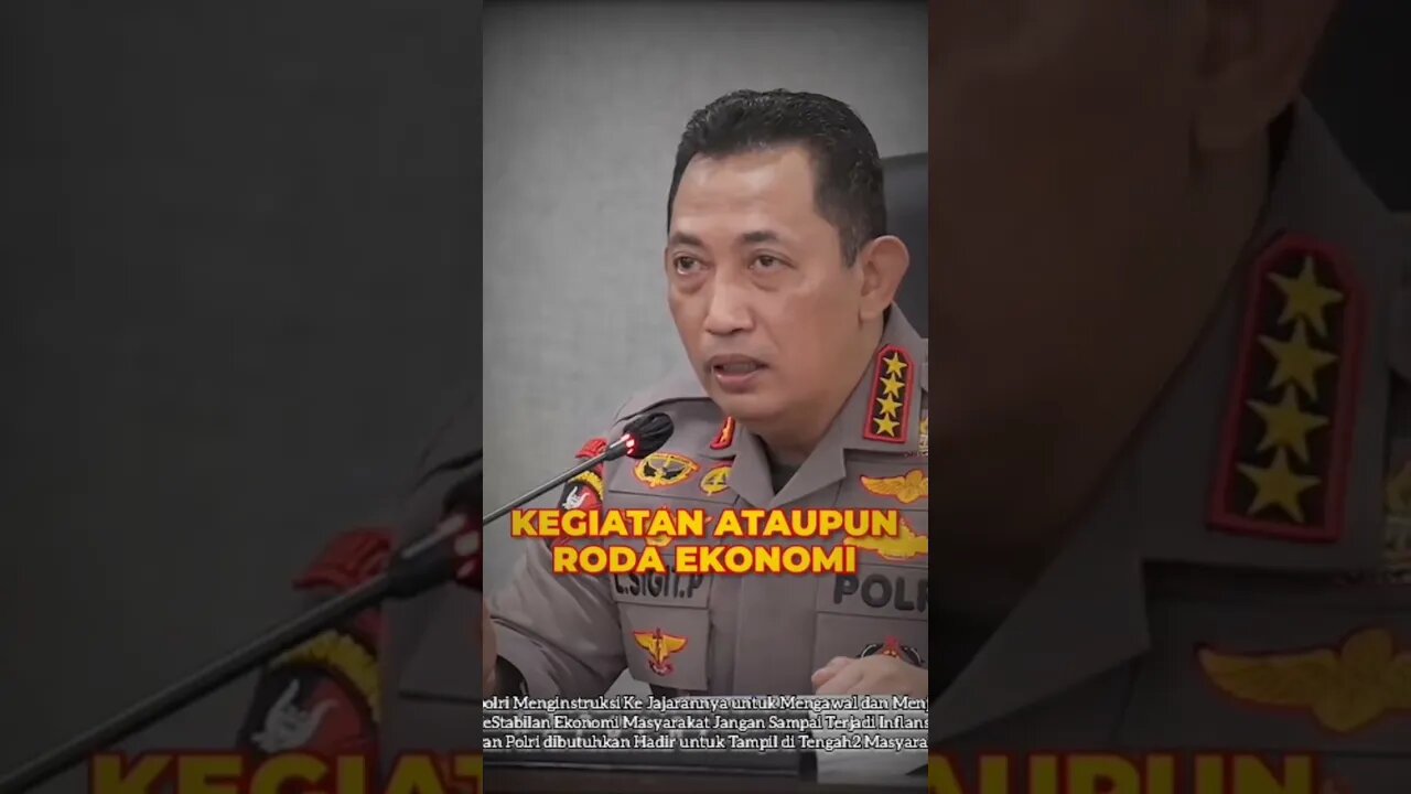 Kapolri Instruksikan Jajaran untuk Jaga Stabilitas Ekonomi untuk hadir ditengah masyarakat