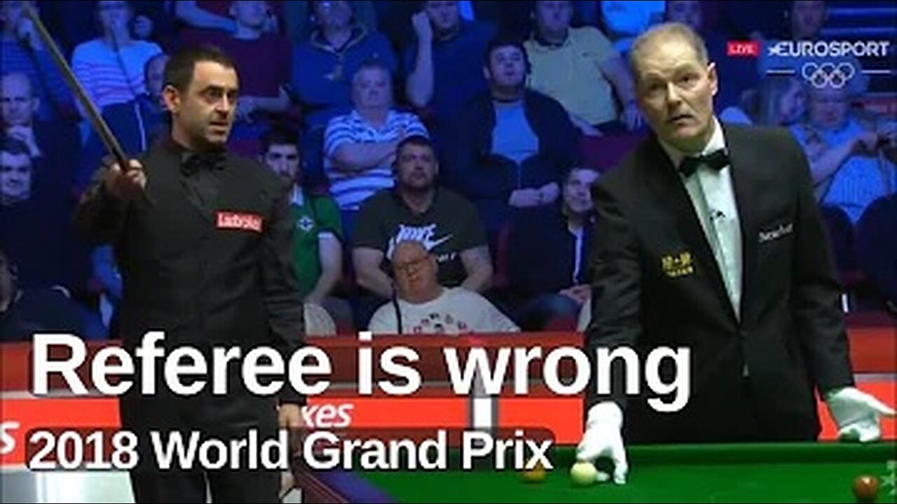 Ronnie O'Sullivan vs Yan Bingtao _ Incident after Great Counter Attack _ 2018 World Grand Prix