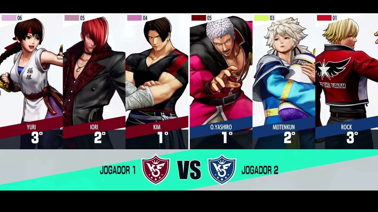 THE KING OF FIGHTERS XV KIM/IORI/YURI VS O.YASHIRO/MEITENKUN/ROCK