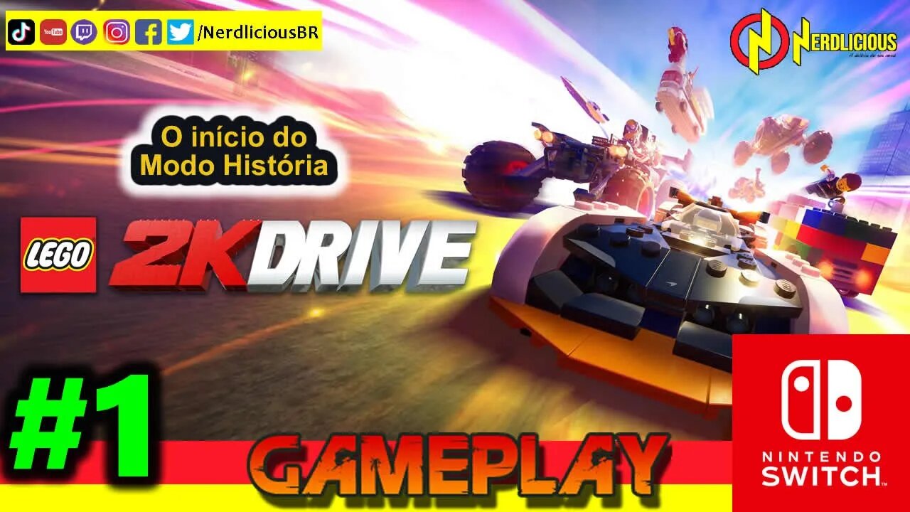 🎮 GAMEPLAY! Confira a nossa Gameplay do começo do Modo História de LEGO 2K DRIVE no Nintendo Switch!