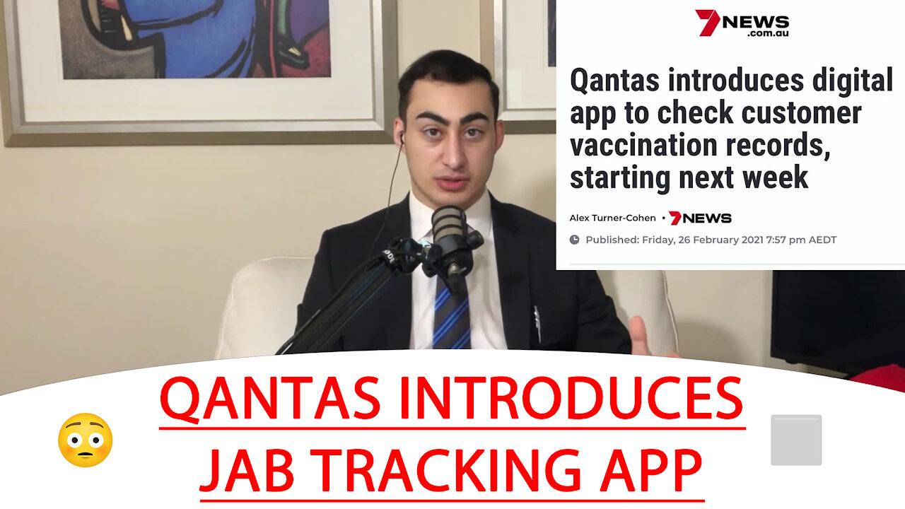 🔴 QANTAS INTRODUCES JAB TRACKING APP 🔲 😳