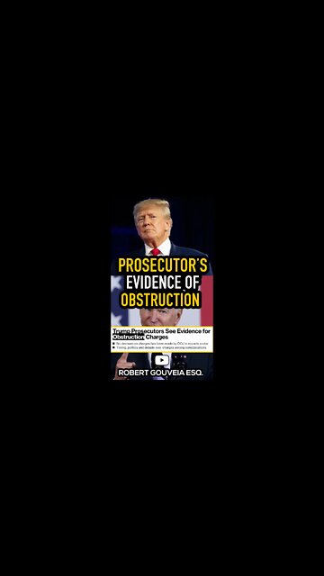 Trump Prosecutors: Evidence of OBSTRUCTION #shorts