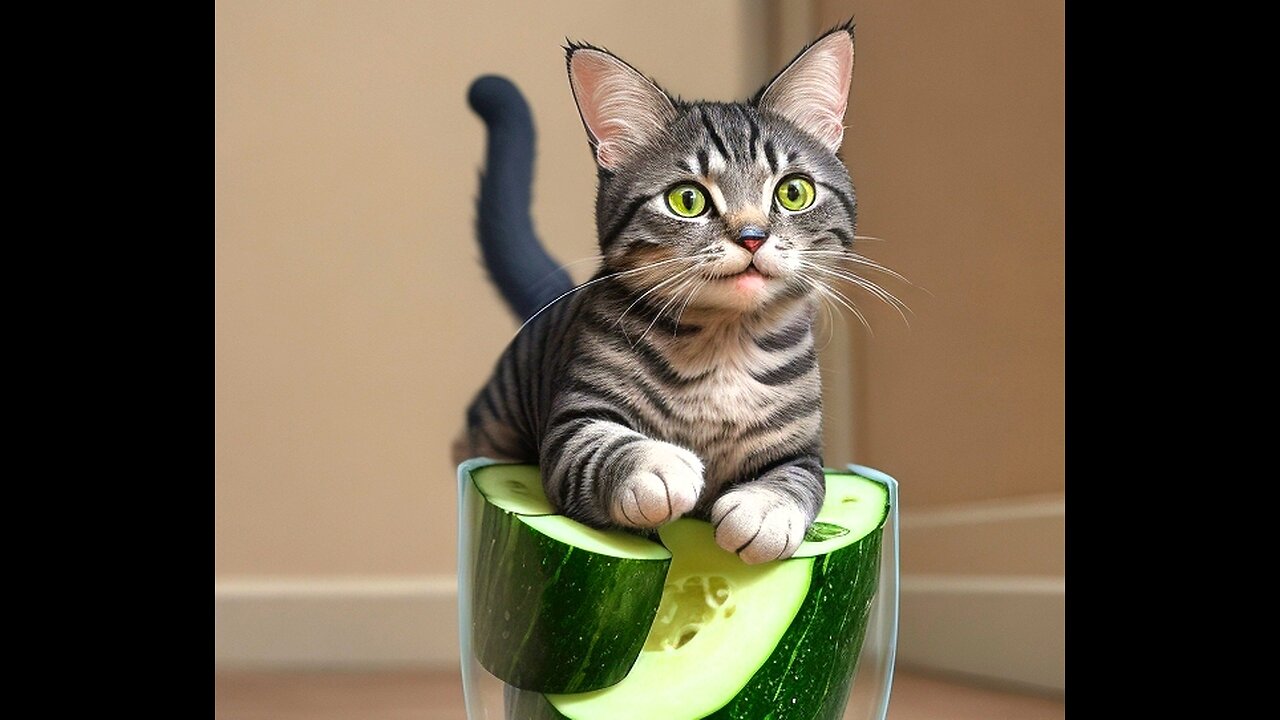 cat's vs cucumber 🥒