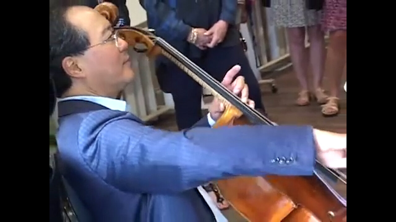 June 8, 2015- Yo-Yo Ma Cuts Ribbon for DePauw's Music on the Square & Performs