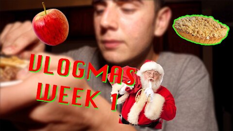 TRYING To Make APPLE CRUMB PIE Vlogmas Week 1