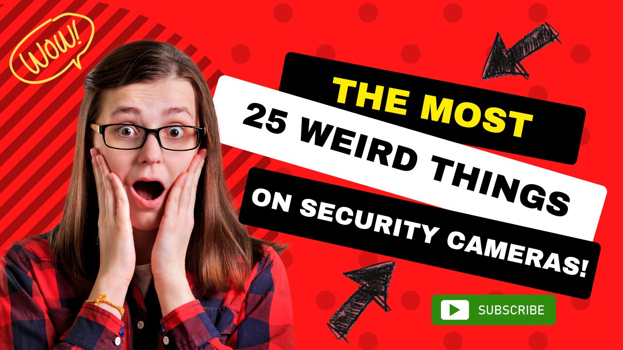 WEIRDEST THINGS CAUGHT ON SECURITY CAMERAS!