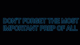 MOST IMPORTANT PREP OF ALL