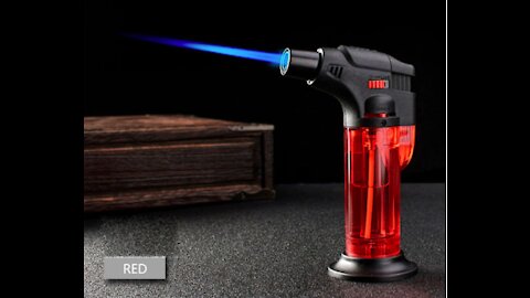 Refillable Butane Fuel Lighter BBQ Kitchen Welding Torch Lighter Butane Jet Gas Lighter