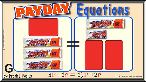 VISUAL PAYDAY 3P+1r=1.5P+2r EQUATION _ SOLVING BASIC EQUATIONS _ SOLVING BASIC WORD PROBLEMS