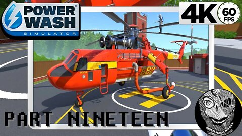 (PART 19) [Clean the Fire Helicopter] PowerWash Simulator 4k60