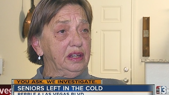 Seniors living without heat or hot water