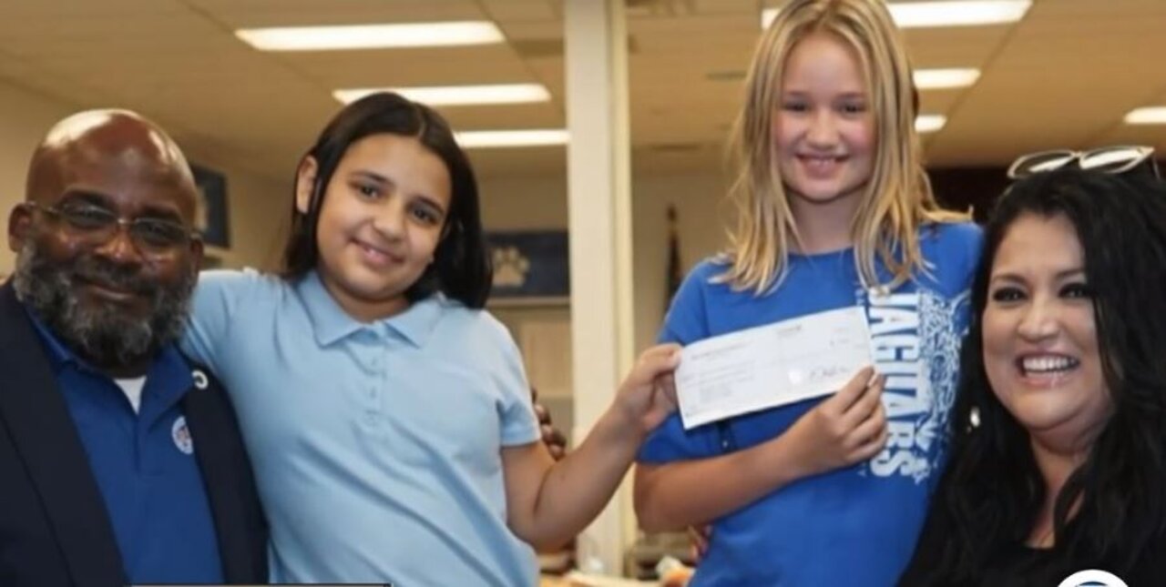 Two girls at the Boys and Girls Club of St. Lucie County help start toy drive to benefit foster children