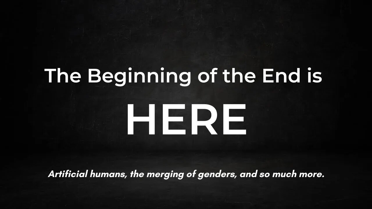 The Beginning of the End is HERE!!! – and it’s a good thing.