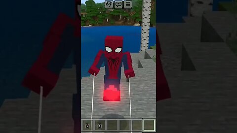 homem aranha no universo do minecraft!!! #viral #minecraft #marvel