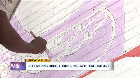 Recovering drug addicts inspired through art
