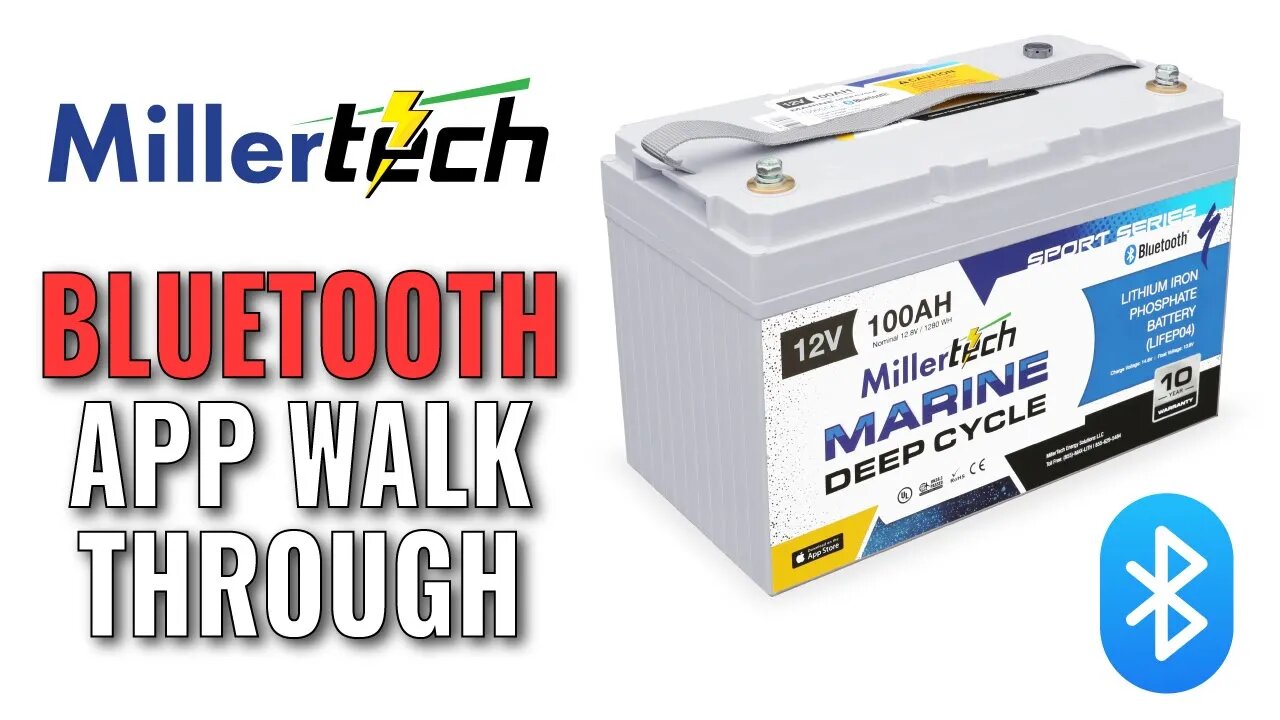 MillerTech Bluetooth App For Sport Series Lithium Batteries